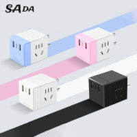 SADA Rubik S Cube ซ็อกเก็ตหนึ่ง-หันหลายปลั๊กขยายความคิดสร้างสรรค์แถบ USB ตัวแปลงเต้ารับอเนกประสงค์