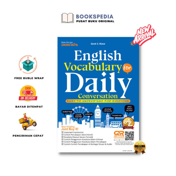 BUKU BELAJAR BAHASA INGGRIS ENGLISH VOCABULARY FOR DAILY CONVERSATION ...