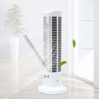 Desktop Bladeless Tower Fan USB Quiet with Small Night Light Standing Cooling Fan Portable Cooler for Summer Home Office Camp