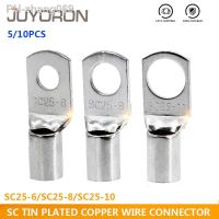 SC 25-6 25-8 25-10 Wire Nose Terminal SC25 Bare Copper Battery Block Lugs Hole 25mm Wire SC Type Crimp Cable END Connector