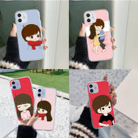 Z-59 couple wallpaper อ่อนนุ่ม TPU เคสโทรศัพท์ หรับ iPhone 12 14 5 8 11 6 6s 5s 13 Pro SE Plus Mini Max โปร่งใส ปก