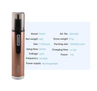 ZZOOI kemei 4 in 1 electric nose trimmer rechargeable women face care beard electric shaver for nose &amp; ear mens ear nose hair cutter