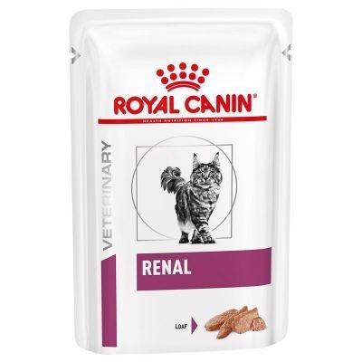 [ ส่งฟรี ] Royal Canin Cat Renal pouch Loaf 85g x 12 ซอง อาหารแมวที่เป็นไตซองแบบเนื้อ Loaf