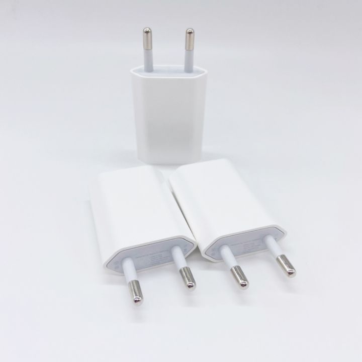 เครื่องชาร์จติดผนัง-usb-สำหรับเดินทาง5v-1a-อะแดปเตอร์-ac-การชาร์ทอย่างรวดเร็วสำหรับ-iphone-14-13-12-11-plus-x-xs-max-โทรศัพท์มือถือ5ชิ้น