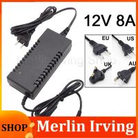 Merlin Irving Shop 12V 8A 8000Am Ac To Dc Power Adapter Supply Converter Charger Switch Led Transformer Charging   For Cctv Camera