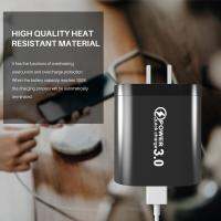 บล็อกเครื่องชาร์จศัพท์ QC3.0 USB Wall Charger อะแดปเตอร์ชาร์จไฟได้อย่างรวดเร็วพร้อมฟังก์ชั่นบ่งชี้บล็อกเครื่องชาร์จศัพท์สำหรับส่วนใหญ่