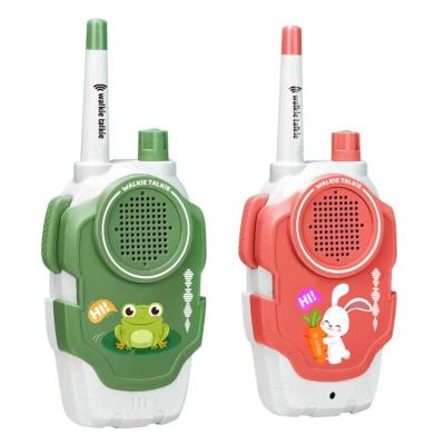 Walkie Talkies for Kids Cute Walky Talky for Kids Frog Rabbit Design Battery Operated Wireless Intercom Kids Birthday Gifts for Outdoor Garden Games easy to use