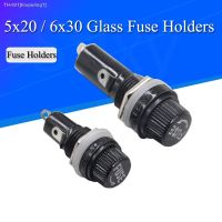 ✑ 5PCS 5x20mm 6x30mm Glass Fuse Holders 5x20 6x30 Insurance Tube Socket Fuse Holder For Insurance Panel Mount Fuse Holder