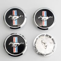 4 Pcs/Lot 68MM ABS Car Emblem Wheel Center Hub Cap Rim Badge Decoration Covers Auto Accessories For Ford Mustang GT