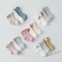 【hot sale】 ✼∋ C10 3 pairs of spring and autumn new baby socks combed cotton boneless cartoon accessories baby socks boys and girls