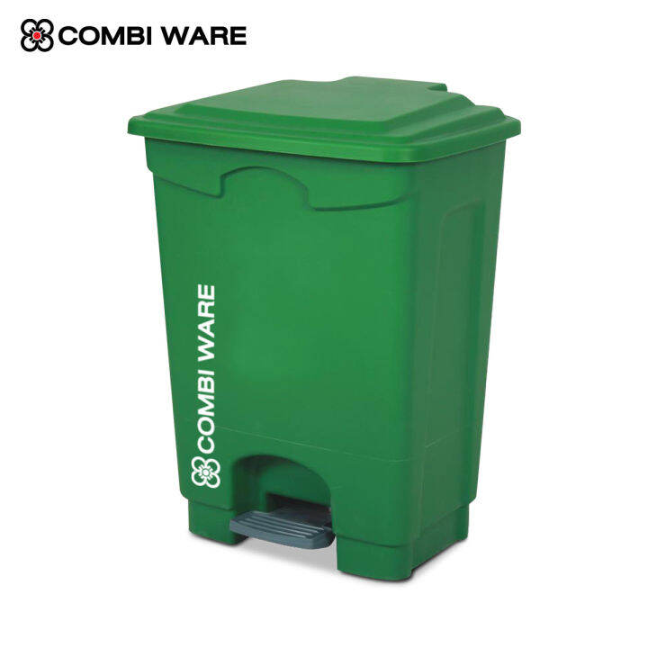 ถังขยะพลาสติกหลากสี-แบบเท้าเหยียบ-combi-ware