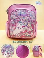 Unicorn Collection 3D Bagpack 12" ยูนิคอร์น กระเป๋าเป้ กระเป๋าสะพายเด็ก สีสันน่ารักน่าใช้ ขนาด 12 นิ้ว ( 28x33x12 cm. )