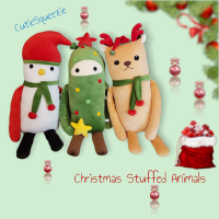 ตุ๊กตาคริสต์มาส แบบแขนยาว  ขนาด 30 นิ้ว  Christmas Stuffed Animals (Long Arms Version) Size 30 inches Stuffed