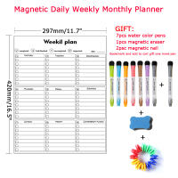 Dry Erase Magnetic Weekly Monthly Planner Calendar Whiteboard Message Drawing memo schedule White board magnet board fridge