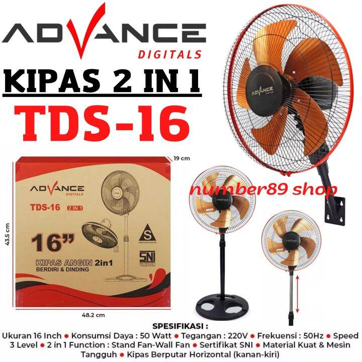 Advance Kipas Angin In Stand Desk Wall Tds Kipas Angin In