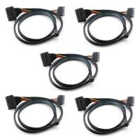 5X 0.5M/1.5Ft Mini SAS SFF 8643 to U.2 SFF-8639 Cable with 15 Pin Female SATA Connector SSD Power Cable Wire 12Gb/S