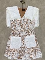 P014-035 PIMNADACLOSET - Sleeveless Collar Lace Jumpsuit