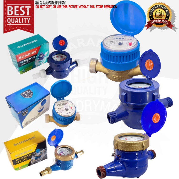 BRASS / PVC / METAL Water Meter Water Submeter Best Water Submeter 1/2