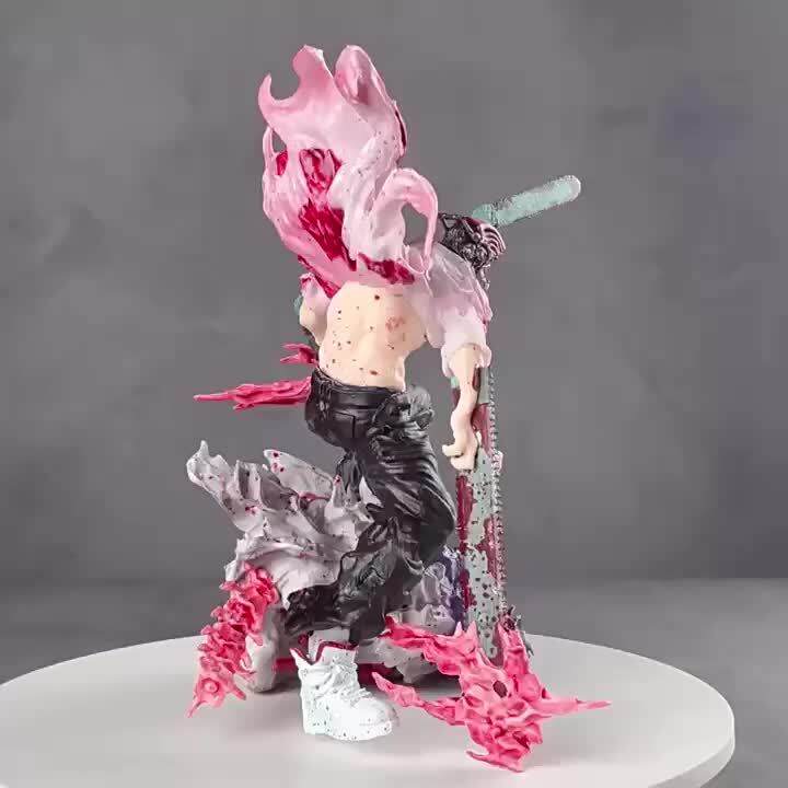 16cm Chainsaw Man Denji Anime Figure Chainsaw Man Rage Battle Bat Devil