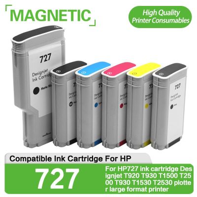 NEW 6 Color 300Ml 130Ml  For HP727 Ink Cartridge Designjet T920 T930 T1500 T2500 T930 T1530 T2530 Plotter  Large Format Printer