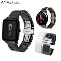 ۞ 20mm 22mm ceramiczny pasek dla Amazfit Bip 3/GTS 4 mini/Stratos 3/GTR 4/GTS 2 mini bransoletka dla Huawei zegarek GT 3 pro GT 2 2e 2pro