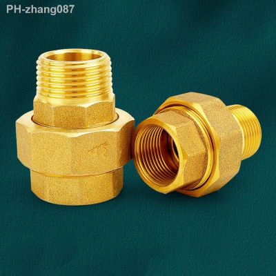 H59 Brass 1/2 quot; 3/4 quot; 1 quot; 2 quot; BSPP Female To Male Thread Pipe Fitting Thickening Union Joint Water Gas Adapter Coupler Connector