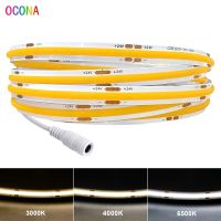 COB LED Strip Lights For Home Decor 8mm DC 24V High CRI Ra 90 LED Ribbon Tape Light Warm Cool White Red Blue Linear Dimmable