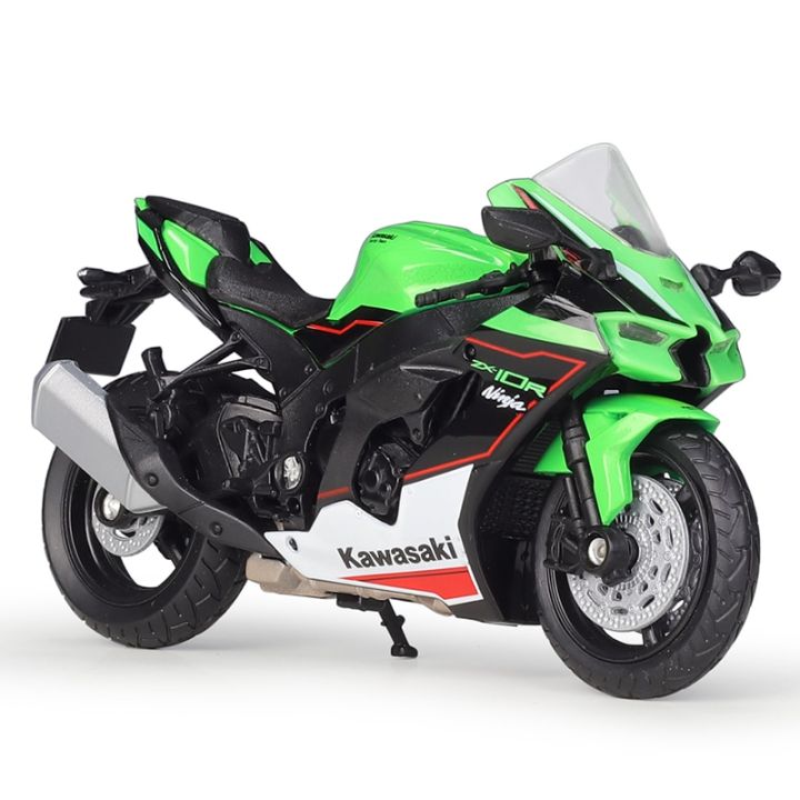 รถจักรยานยนต์-diecast-zx10-r-นินจา2021ชิ้นของเล่นตัวดูดซับแรงสั่นสะเทือนสำหรับเด็ก