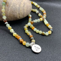 74cm celet For Women Natural New Jades 6 MM Round Bead Charm celet Colors Necklace Hot Fashion Jewelry Good Quality