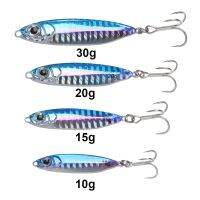 10/15/20/30g  jig Shone Hard Bait Fishing Feather Metal jigger Lure Accessories Colorful Crankbait Minnow Sinking Spinning Baits Accessories