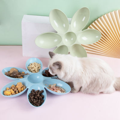 สัตว์เลี้ยงแมวสุนัขชาม6 In 1ป้อนอาหารสุนัขขวดน้ำป้องกัน C HOKE แมวช้าลงกินป้อนอาหารเพื่อสุขภาพจานอุปกรณ์สัตว์เลี้ยง
