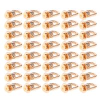 40 Pieces Gold D-Ring Stud Screw Ball Suitable for Leather Wallet Stud Button Screw