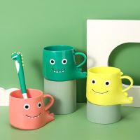 1pc Cartoon Cute Children Mouthwash Cup Water Cup Drinking Cup Bathroom Accessories Dinosaur Toothbrush Cup Kids Toothbrush Cup