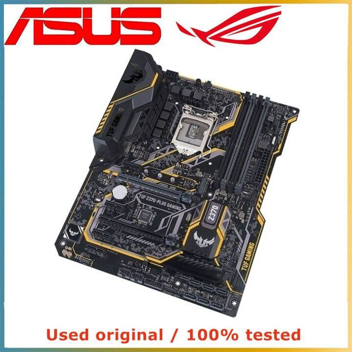 สำหรับ-asus-tuf-z370-plus-เมนบอร์ดคีย์บอร์ดเกม-lga-1151-ddr4-64กรัมสำหรับเมนบอร์ดคอมพิวเตอร์ตั้งโต๊ะ-z370-intel-m-2-nvme-pci-e-3-0-x16