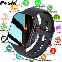 POSHI ของแท้ 100% Smart watch for Men นาฬิกาโทรศัพท์ผู้ชาย,นาฬิกาดิจิตอล หน้าจอสัมผัส กันน้ำได้ระดับ Ip68  สมาร์ทวอทช์ผู้ชาย  รองรับภาษาไทย สำหรับ  iOS Android