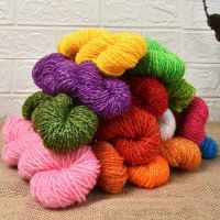 【jw】♙☎❖  Glitter Wool Yarn Shoe Cushion Hand Knitting