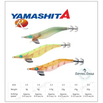 Yamashita Glow Squid Jigs, size 1.8/2.2/2.5, Brand New