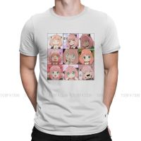 Anya Forger Funny Faces Anime Version Classic Tshirt Spy X Family Manga Casual T Shirt T-Shirt For Men