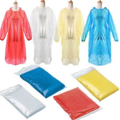 【CC】1/4/10/20 PCS Disposable Raincoat Adult Emergency Waterproof Rain Coat Hiking Camping Hood Rain Clothes covers Rainwear Poncho