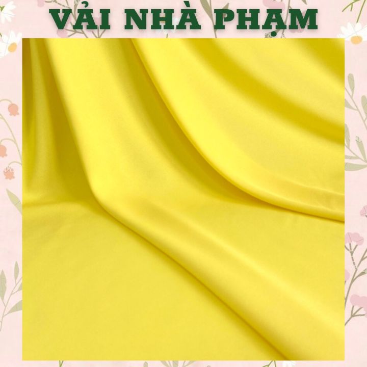 Vải lụa màu vàng là một loại vải thật là mềm mại và sang trọng. Màu sắc tươi tắn và lấp lánh khiến cho bất kỳ ai cũng bị cuốn hút từ cái nhìn đầu tiên. Xem hình ảnh liên quan để cảm nhận sự tinh tế và độc đáo của vải lụa màu vàng.