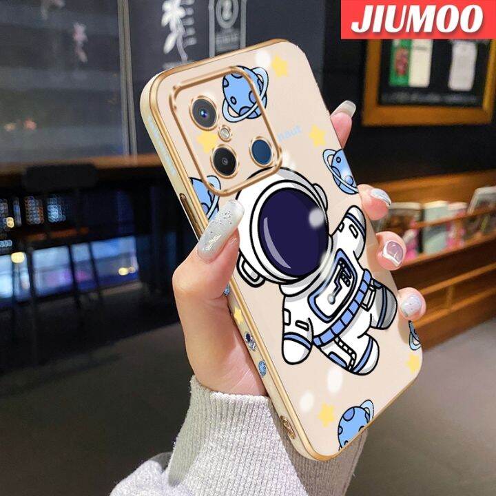 เคส-jiumoo-สำหรับ-xiaomi-redmi-12c-redmi-a1-redmi-เคส-s2ลายการ์ตูนนักบินอวกาศสุดหรูเคสโทรศัพท์ซิลิโคนนิ่มลายด้านข้างสุดสร้างสรรค์เคสป้องกันทนแรงกระแทกกล้องคลุมทั้งหมด