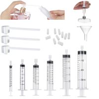 【JH】 1-30ml Straight Draw Perfume Refill Tools set Plastic Diffuser Syringe Funnel Spray Dispensing Required tools