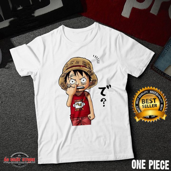 Áo Thun One Piece Luffy Chibi là lựa chọn hoàn hảo cho những fan hâm mộ của series này. Với hình ảnh Luffy đáng yêu và tin nhắn thú vị in trên áo, chiếc áo này không chỉ thể hiện sự yêu thích của bạn đối với One Piece mà còn khẳng định tính cách mạnh mẽ của bạn. Hãy xem hình ảnh để cảm nhận sự \