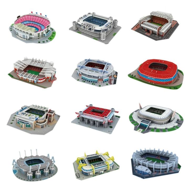 gonggao-สนามฟุตบอลกระดาษขนาดเล็กประกอบเองด้วย3d-ปริศนาสนามกีฬาสวนเจ้าชาย-kado-ulang-tahun-สนามกีฬา