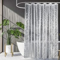 【hot】✕❈  Shower Curtain Mildew EVA Curtains Pattern Translucent With Hooks