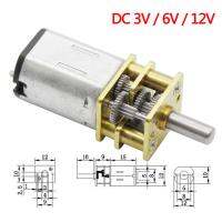 【❉HOT SALE❉】 yihaobu มอเตอร์เกียร์โลหะขนาดเล็ก N20ขนาดเล็ก Dc 3V 6V 12V พร้อมเกียร์มอเตอร์เกียร์ดีซีขนาดเล็กคุณภาพสูง15-1000Rpm ราคาครึ่งหลัง