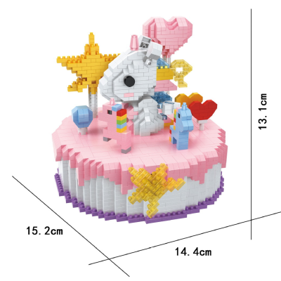 ตัวต่อการ์ตูน Unicorn Cake รุ่น 8624 จำนวน 1,910 ชิ้น