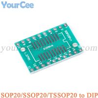 5PCS SOP20/SSOP20/TSSOP20 to DIP20 0.65/1.27mm Transfer Board Adapter PCB Pinboard Pin IC Test Plate