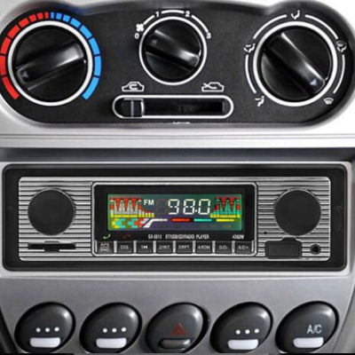【ซินซู💥】เครื่องเล่น MP3วิทยุรถวินเทจบลูทูธสเตอริโอยูเอสบีเครื่องเสียงสเตอริโอในรถยนต์คลาสสิก AUX