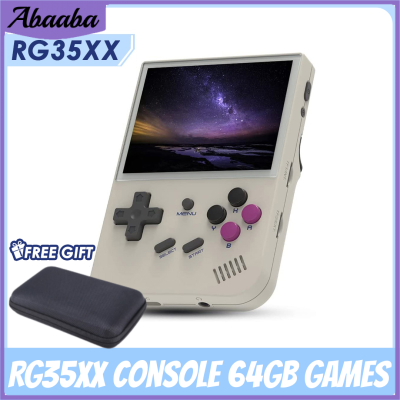 Abaaba คอนโซลเกม3.5นิ้ว RG35XX 64G,ระบบลีนุกซ์เกมย้อนยุคย้อนยุคย้อนยุคย้อนยุคคลาสสิกจอ HD เกมมากกว่า8000